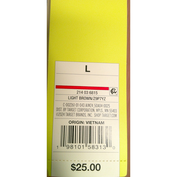 All in motion Everyday Soft High Rise 7/8 Length Ribbed Leggings Light Brown L - Picture 5 of 9